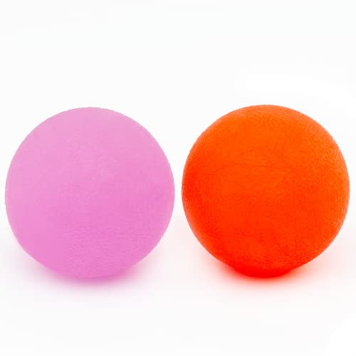 Lot de 2 balles anti-stress en gel pour enfants et adultes - Balles anti-stress pour soulager l'anxiété, le stress et la tension - Cadeau de Noël pour enfants