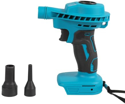 Akku Gebläse für Makita Akku 18V, Bürstenloser Akku Laubbläser mit 2 Düsen, 40.000 U/min, Stufenlose Geschwindigkeitsregulierung, Elektronischer Akku Luftgebläse für PC-Tastatur, Auto Klimaanlage