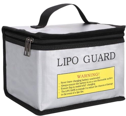 Muteitt RC Lipo Battery Guard Bag Safe Portable Storage Handbag Lipo Battery Safe Bag Fireproof Explosionproof Bag