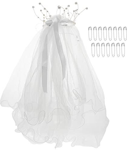 JEWEDECO Leuchtender Brautschleier Für Hochzeit Elegantes Netz-haarband Als Accessoire Für Besondere Anlässe