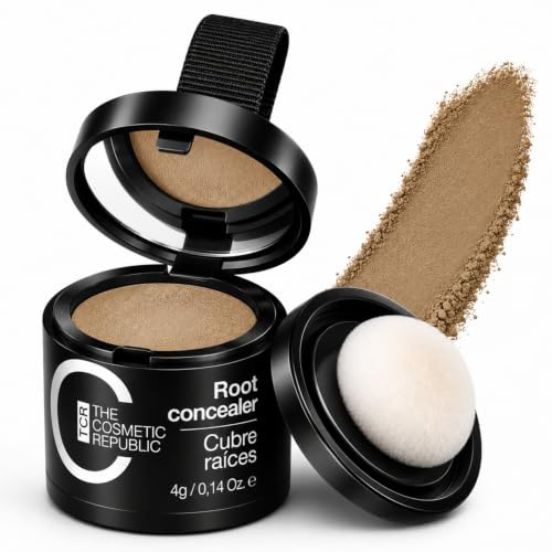 Cubre Canas y Raíces | Corrector Temporal para Raíces y Canas | Acabado Natural | Absorbe la Grasa | Vegano | 4 g