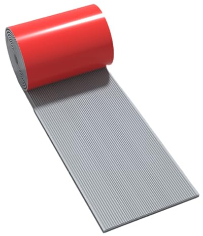 Nez de Marche Autoadhésif 100 cm - Profilé de Bord de Marche Antidérapant en Vinyle, Protection de Bord d'escalier étanche pour Intérieur et Extérieur(Gray,10x100cm)