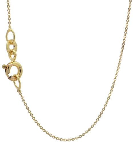 Goldkette Ankerkette rund edle Halskette massiv 333-8 Karat Gold