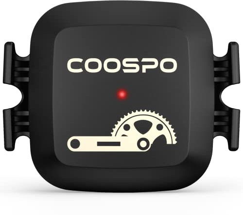 COOSPO Fahrrad Geschwindigkeitssensor und Trittfrequenzsensor Bluetooth ANT+, Cadence Speed Sensor IP67 Wasserdicht Kompatibel mit Fahrradcomputer, Rouvy, Kinomap und mehr