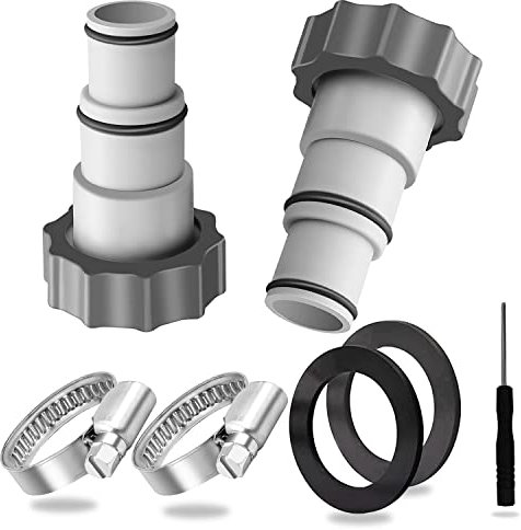 Pool Adapter A,Poolschlauch Adapter, für Pool,Schlauchadapter für Pumpe,2 Stück Pool Adapter,Anschluss Für Ø 32 Und 38 Mm Pool-Schlauch
