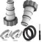 Pool Adapter A,Poolschlauch Adapter, für Pool,Schlauchadapter für Pumpe,2 Stück Pool Adapter,Anschluss Für Ø 32 Und 38 Mm Pool-Schlauch
