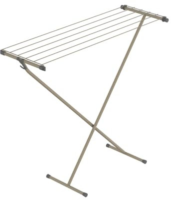 Rörets Wäschetrockner Compact Pearl Beige – Aufbewahrungshaken – braucht wenig Platz – 90x32x83cm – 5,5m Trockenfläche - Design und Qualität von Schwedens stärkster Trockenständermarke
