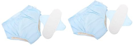 minkissy 2 Stück Ältere Unterwäsche Waschbare Urinalhose Waschbare Ältere Wiederverwendbare Windel Anti Leck Ältere Unterwäsche Für Ältere Menschen