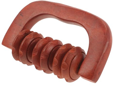 Handrollenmassagegerät, Braun, Tragbar für Muskelentspannung | Handmassagegerät mit Holzrolle, Leicht und Wiederverwendbar, Kompakte Form für Unterwegs