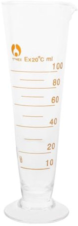 Homoyoyo Taza Medidora De Laboratorio Vaso Medidor De Vidrio Escala Equipo De Laboratorio Para Química Para Medir Líquidos Cocina o Escuela Diseño Triangular