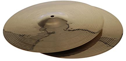 MFMEXUL 2 Piezas Platillo Crash Platillos Hi Hat Platillo Platillo Ride Aleación de Latón Resistente Adecuado para Escenarios de Conciertos