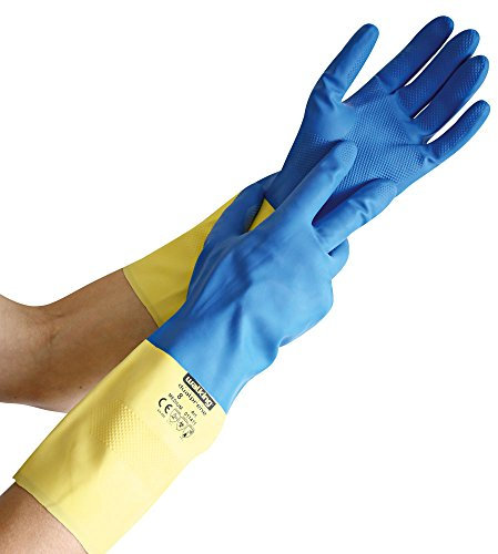 3 X chimiche protezione guanti dualprene (taglia s)