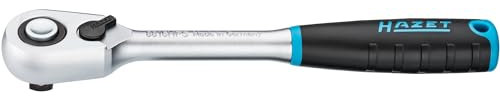 HAZET HiPer Feinzahn-Umschaltknarre 8816HPS I Vierkant 10 mm (3/8 Zoll) I Anzahl Zähne: 90 I Betätigungswinkel 4 Grad I für den Einsatz in engsten Bauräumen