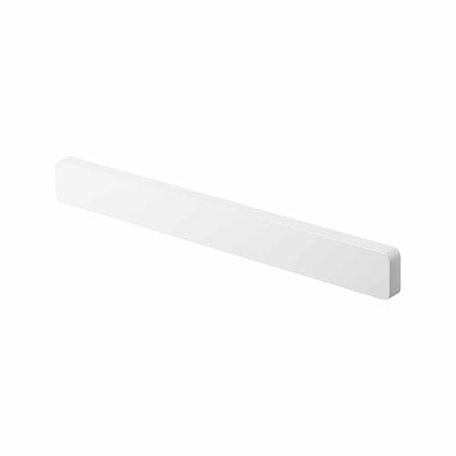 Yamazaki 5201 TOWER Magnetischer Messerhalter, weiß, ABS-Harz/Magnet/Silikone, minimalistisch, 1,7 x 35 x 4 cm