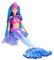 Barbie Mermaid Power, Puppe Meerjungfrau, Puppe mit blauen und lila Haaren, Meerjungfrauenschwanz mit austauschbaren Flossen, Zubehör, Geschenke für Kinder ab 3 Jahren,HHG52