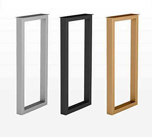 DuANgu Küche Esstisch Bartisch Bein Tischkufen, hoch rechteckigen Modern Metall Tischbeine, Tischuntergestell, Schutzboden, H?he 100cm, 1Pcs