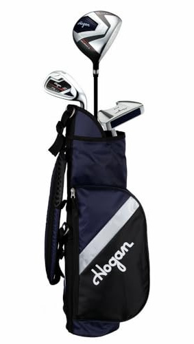 Hogan Golf FTS Junior Boys Golf Clubs Set with Bag (Navy, 3-5 Years, Right)