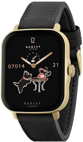 RADLEY Series 20 Women's Smart Calling Watch with Black Leather Strap RYS20-2162