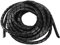 Enrouleur de câble en Spirale d'une Largeur de 6 mm et d'une Longueur de 10 m. Couleur Noire élégante idéale pour Organiser et protéger efficacement Vos câbles.