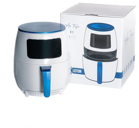 Freidora de Aire 4.5L Cleiton - Airfryer con Pantalla Táctil, 6 Funciones, 1400W Potencia, Cocina Saludable con Poco Aceite, Ideal para Grandes Porciones, Diseño Compacto y Fácil de Limpiar