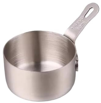 birene Creamer Pitcher Western Steak Plate Sauce Cup Pepper Sauce Cup Stainless Steel Sauce Dish with Handle Tomato Fries Dipping Dish Gravy Boats(Gold,XL)