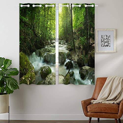 YISUMEI - Gardinen Blickdichter - Indisches Motiv,160 x 110 cm 2er Set Vorhang Verdunkelung mit Ösen für Schlafzimmer Wohnzimmer