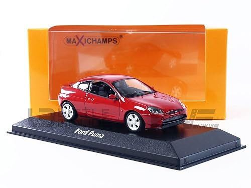 Maxichamps 940086520 1:43 Ford Puma-1996-Red Collectible Miniature Car, Red