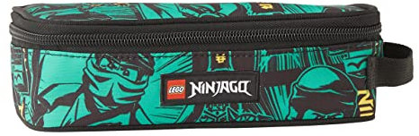 SKANDO BAGS Lego® - Jungen Federmappe - NINJAGO®, Green 2023 - Praktisches Namensschild - Platz für alle wichtigen Schreibutensilien
