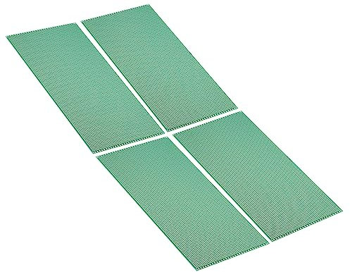 PATIKIL 9.8 x 5.1 PCB Board Circuit, 4 Pcs Prototype Perfboard Solder Boards for DIY Soldering and Electronic Project Circuit Boards Solderable Breadboard, Green