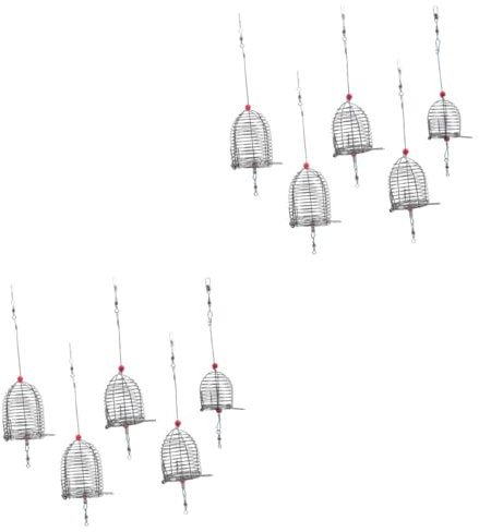 BESPORTBLE 2sets Edelstahl Angeln Köder Käfig Köder Korb Köder Käfig Für Köder 5 Stücke * 2