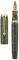 Hongdian A7 Stabilized Wood Fountain Pen, Fine Nib Chinese Knot Carving Handcraft Pen with Converter and Metal Box Set (Grass Green)