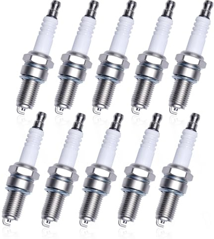 Adefol 10x Candele D8TC per Motori 4 tempi da 125 cc, 150 cc, 200 cc e 250 cc, Scooter per Pit Bike, Quad, Dirt Bike, ATV, Kart, Buggy, Ricambio 09482-00331