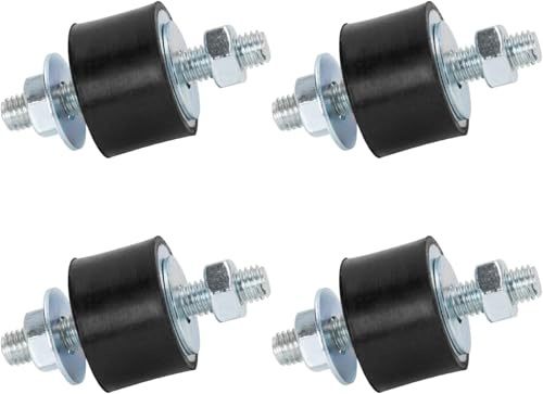 Gummipuffer Klimaanlage M8 Klimaanlagen Schwingungsdämpfer, Antivibrationsfüße Stoßdämpfer für Wärmepumpe Luftkompressoren Dieselmotoren Benzinmotoren Wasserpumpen (40 x 30 mm)