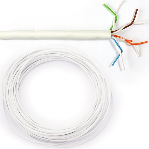 50m Telephone/Communication Cable – 4 Pair 8 Core/Way – Multiline/Multicore Wire Reel – IDC Install Intercom Phone Slave System