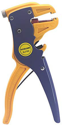 VCELINK Automatic Wire Stripper and Cutter, Electrical Cable Stripping Tool Adjustable for 14-24 AWG Cables with Eagle Nose in 7 Inch (GJ702)