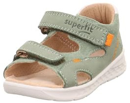 Superfit Jungen Lagoon Sandale, Hellgrün Orange 7500, 25 EU