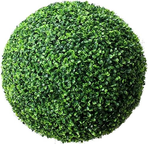 NIUSABOU Künstliche Topiary Kugel Garten Ornament, Buchsbaumkugel Kunstpflanze Künstlicher Buchsbaum Dekokugeln Künstliche Buchsbaumkugel Zedernholzkugeln Künstlicher Grasball(40cm)