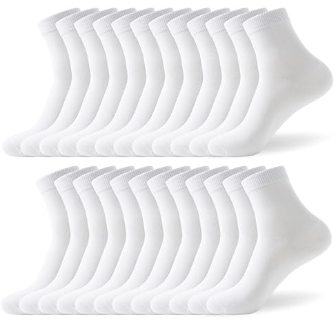 LBJR Calcetines Tobilleros Hombre Mujer, 12 Pares Calcetine Deporte Running Transpirables