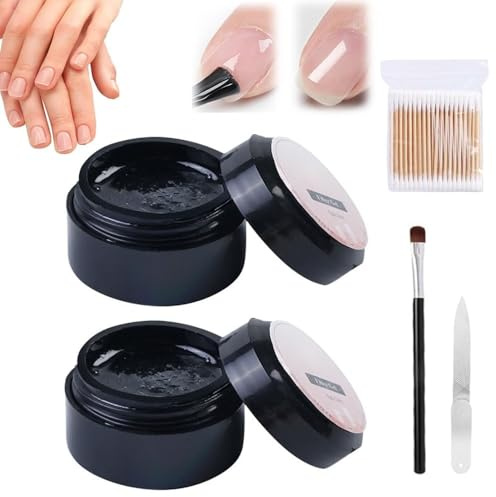 2Pcs Nail Repair Protection Gel,Nail Repair Kit For Split Natural Nails,Instant Cracked Nail Repair Gel,Broken Nails Repair Kit For Natural Nails, Easy Quick Fix For Home Use