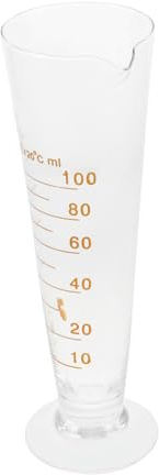 COLLBATH Vaso Medidor de Vidrio para Beaker Triangular con Clara Resistente y Fácil de Limpiar para Química y Biología