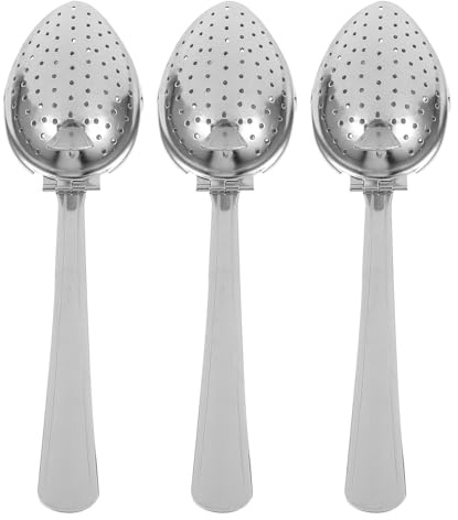 COLLBATH 3 coladores de té para té suelto, cuchara infusora de acero inoxidable, filtro de infusión reutilizable, bola de malla para especias y condimentos.