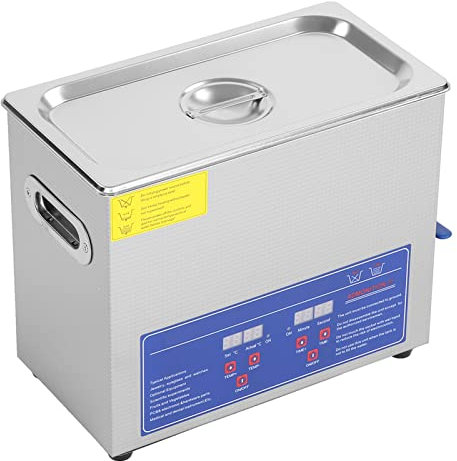 EVTSCAN 6L Stainless Steel Digital Ultrasonic Cleaner with LED Display, 40Khz 180W Adjustable Timer and Temperature Control, Deep Cleaning Machine for Jewelry Watch Eyeglasses Electronics Components