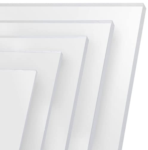FRAMO Placa de acrílico 88x63 cm corte a medida | Placa de acrílico de alta transparencia de 2 mm, resistente a golpes, UV-resistente en la medida que desee | Lámina de acrílico con película