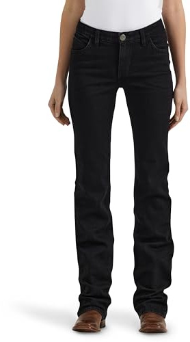 Wrangler Damen Willow Mid Rise Performance Waist Boot Cut Ultimate Reitjeans, Molly, 28-38