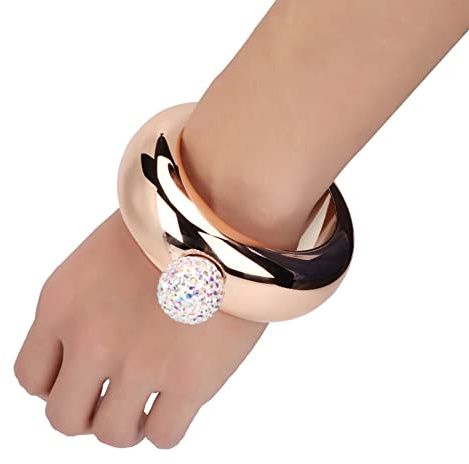 Flachmann Armreif, Trinkflasche Armband für Frauen Flachmann mit Glitzer Edelstahl Armreif, für Whisky Rum Wodka Geburtstagsfeier Club Bar Party Damen