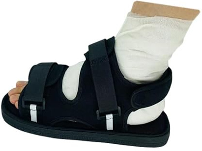 Chaussure de Plâtre Postopératoire de Fracture du Pied Chaussure Post-opératoire de Pied Cassé Chaussures de Récupération de Chausson Ouverture Large Orthopédique Chirurgicale Chaussure Marche EU41-42