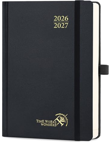 POPRUN Tagesplaner 2026 2027 Hardcover ca.A5(14 x 20,9cm) Aug.2026-Jul.2027