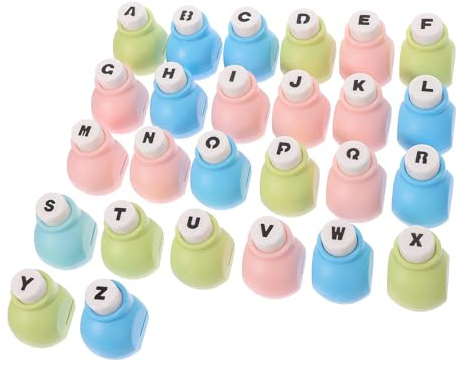 ABOOFAN Perforadora de Papel Pequeña para Manualidades con Letras Duradera y Versátil para Scrapbooking Tarjetas y Proyectos DIY Papel Tela y Cuero de Letras Incluido