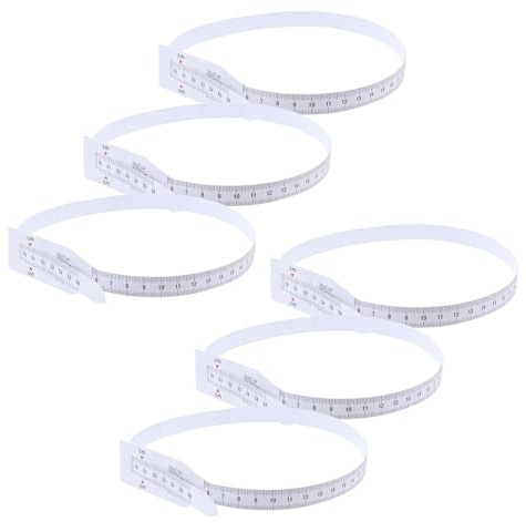 FOMIYES 6Pcs Head Circumference Measuring Tape Plastic Tape Measure 56Cm with End Insert for Growth Monitoring and Pediatric Use