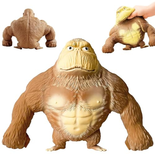 Gorilla Giocattoli Antistress, Spremere Gorilla Giocattolo, Gorillas Antistress Morbidi, Scimmia Allungabile Gorillas, Antistress Morbidi Squishy per Adulti & Bambini Sollievo Dallo Stress